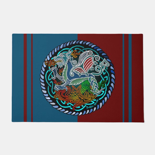 Dragon celtique doormat (Front)