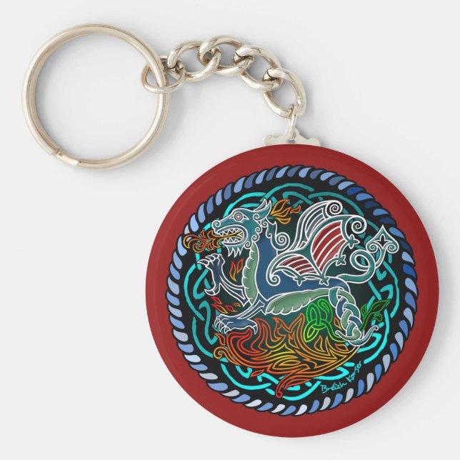 Dragon celtique key ring (Front)