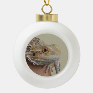 Dragon Ceramic Ball Christmas Ornament