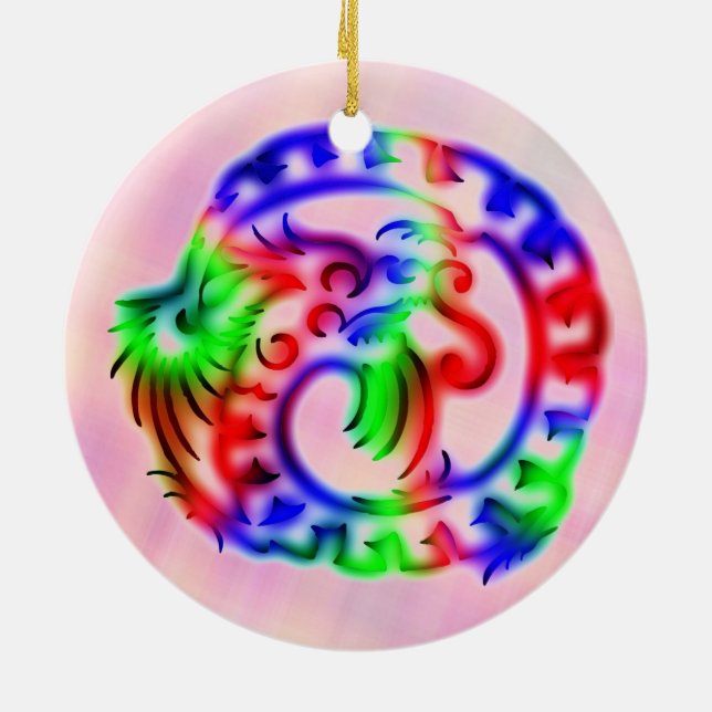 Dragon Ceramic Tree Decoration (Back)