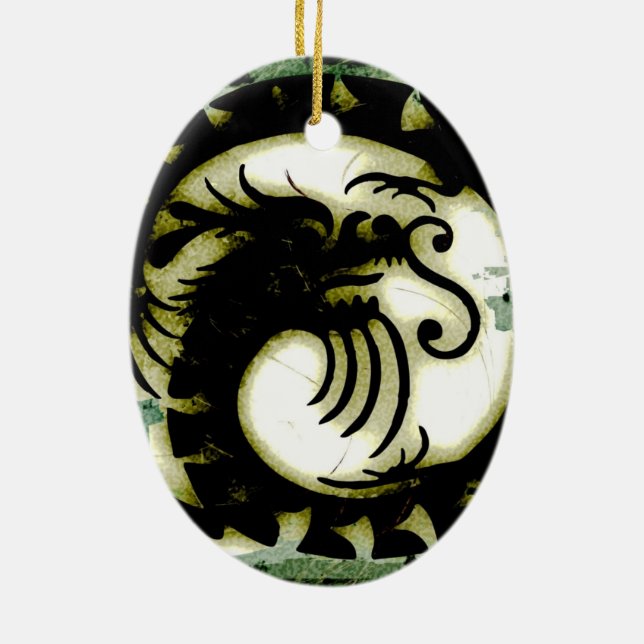 Dragon Ceramic Tree Decoration (Back)
