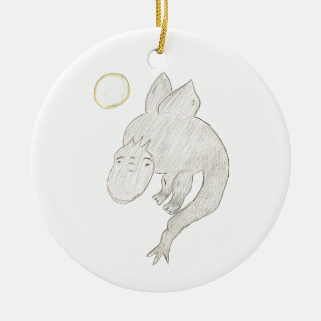Dragon Ceramic Tree Decoration (Front)