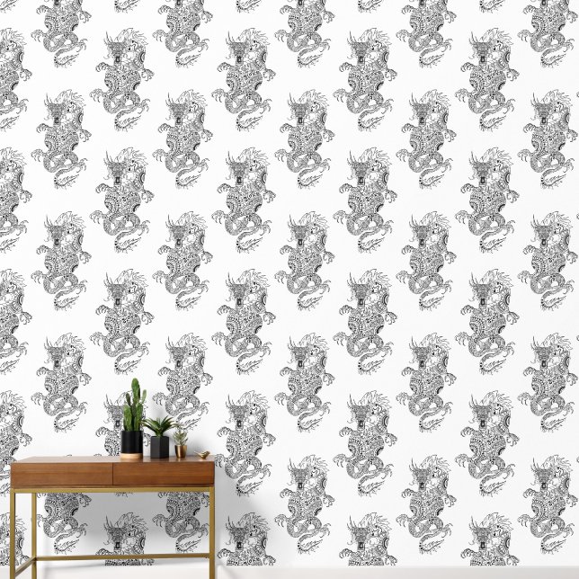 Dragon Chinese Style Wallpaper (Hallway)