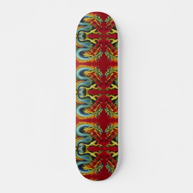Dragon Circles 7 3/4" Skateboard Deck (Front)