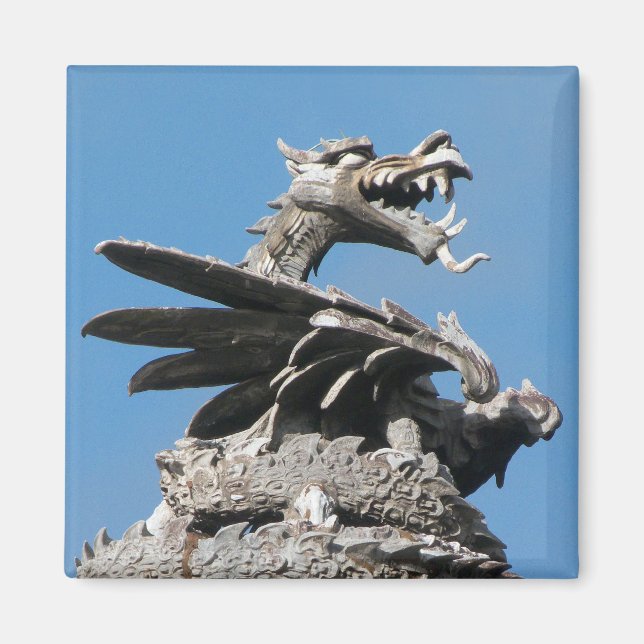 Dragon, City Hall Cardiff, Wales, UK Magnet (Front)