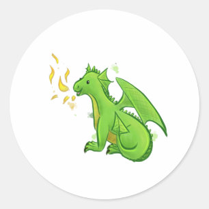 Dragon Classic Round Sticker