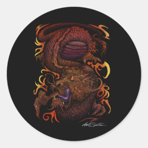 Dragon Classic Round Sticker