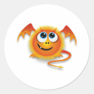 Dragon Classic Round Sticker