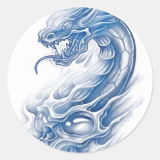 dragon classic round sticker