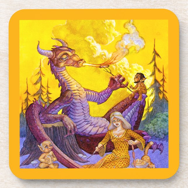 Dragon Cookout Coaster (Front)