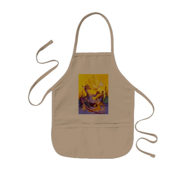 Dragon Cookout Kid's Apron (Front)
