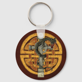 Dragon Cross Key Ring
