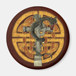 Dragon Cross Magnet