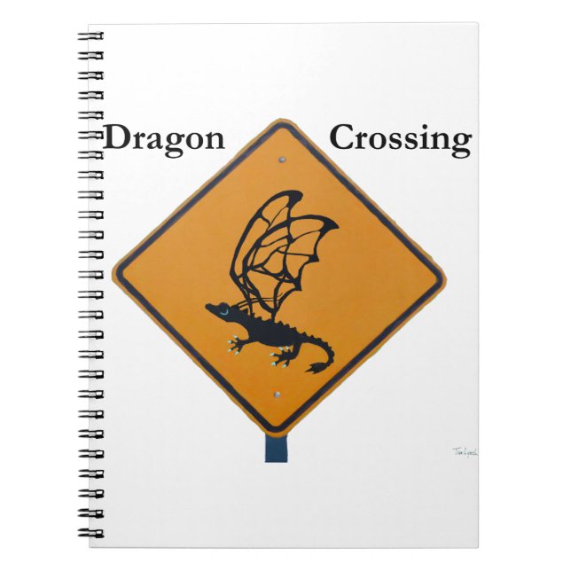 Dragon Crossing Spiral Notebook (Front)