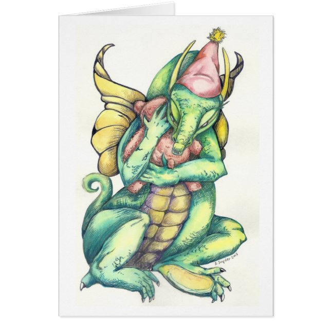 Dragon Cuddling Teddy Bear for Comfort (Front)