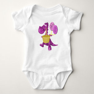 Dragon Cupcake And Balloons Baby Bodysuit