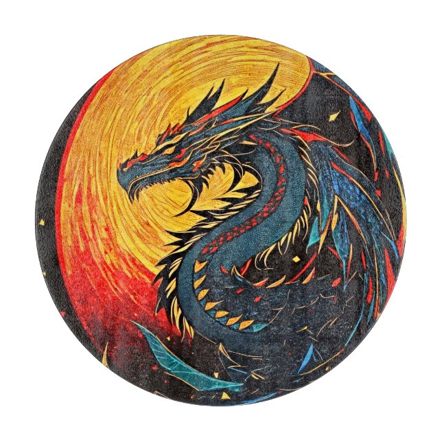 Dragon Cutting Board (Front)