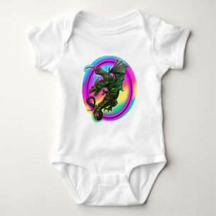 Dragon design baby bodysuit