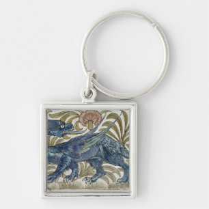 'Dragon' design for a tile (w/c on paper) Key Ring