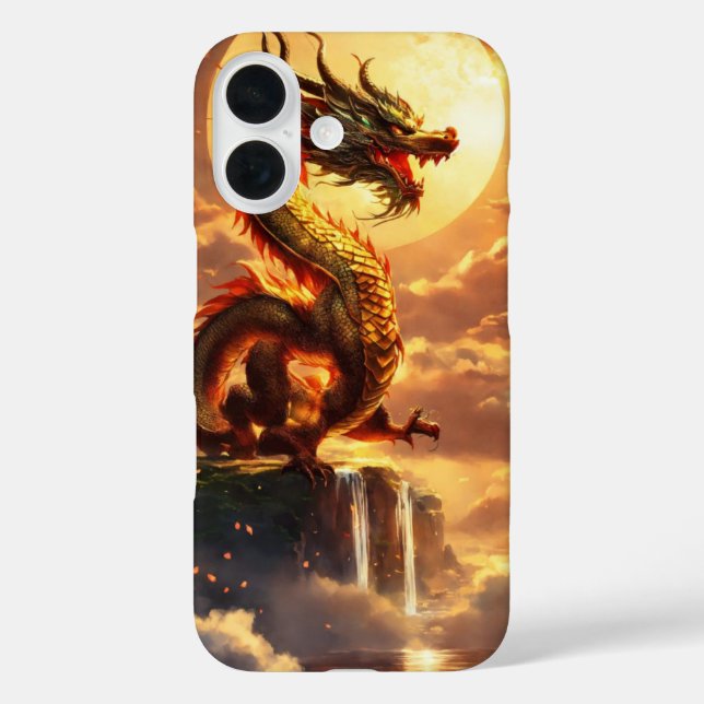 "Dragon Design iPhone 16 Case - Stylish & Protecti (Back)