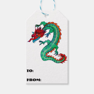 Dragon Design on Gift Tags