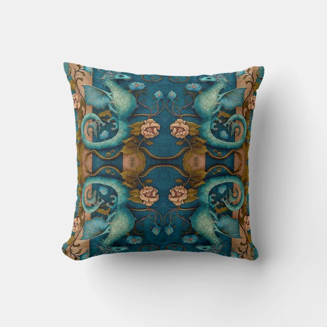 Dragon design Throw Pillow (Front)