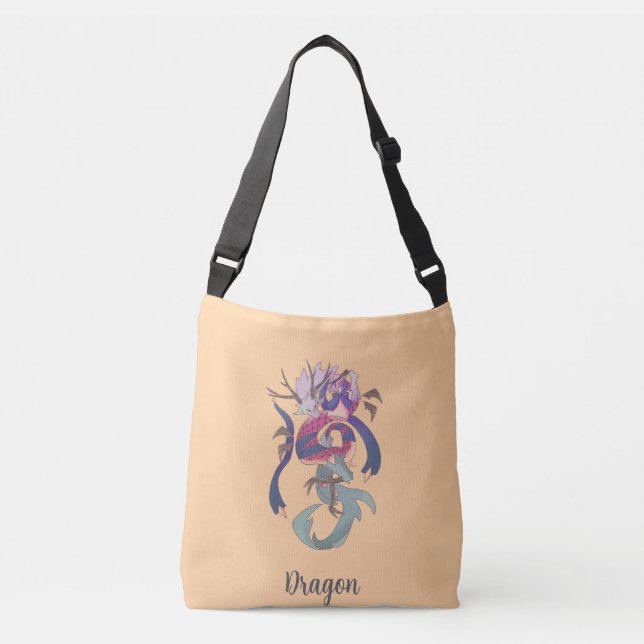 Dragon, Dragon Crossbody Bag (Front)