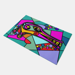 Dragon Duck Pop Art + your backgr. & ideas Doormat