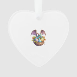 Dragon Easter Day Loves Collecting Easter Eggs Dra Ornament