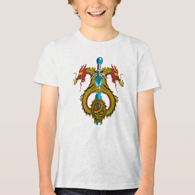 Dragon Emblem Blade Tri-Blend Shirt (Front)