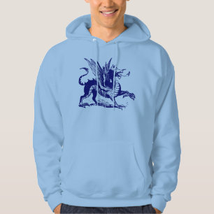 Dragon Engraving - Deep Navy Hoodie