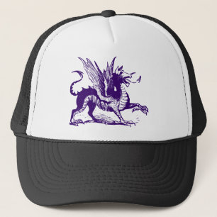 Dragon Engraving - Deep Purple Trucker Hat