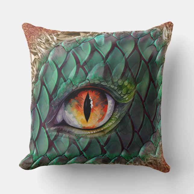 Dragon Eye Mythical Fantasy Cushion (Front)