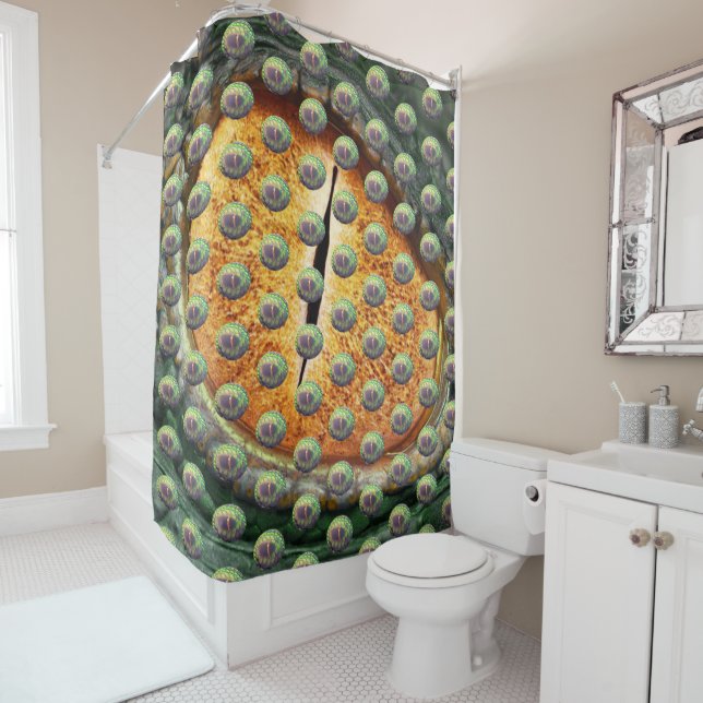 Dragon Eye Shower Curtain (In Situ)