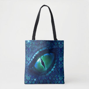 Dragon eyes tote bag