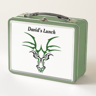 Dragon Face Metal Lunchbox