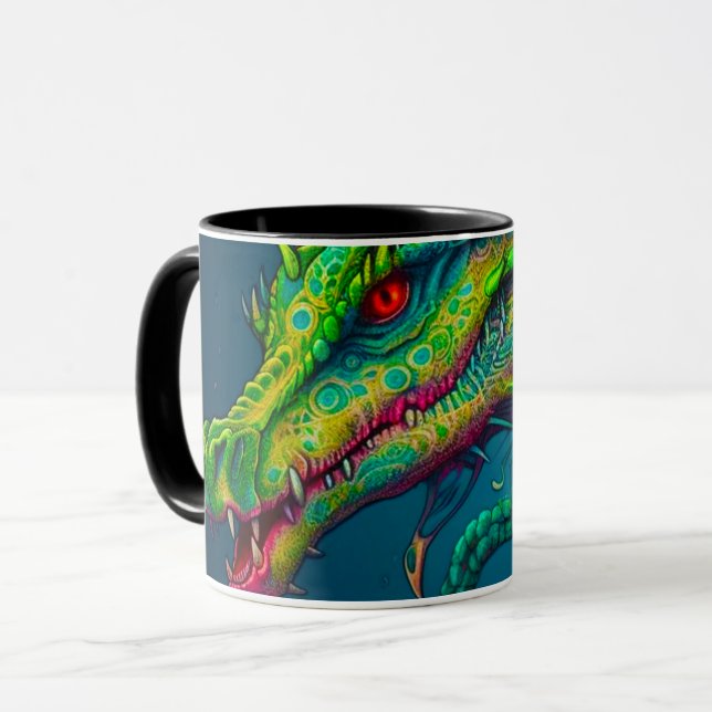 Dragon Face Mug (Front Left)