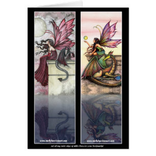Dragon Fairy Bookmark Cards by Molly Harrison