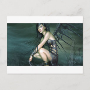 dragon fairy postcard