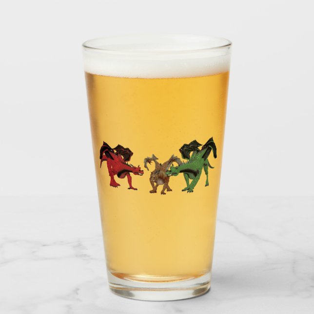 Dragon Family Glass (Front Filled)