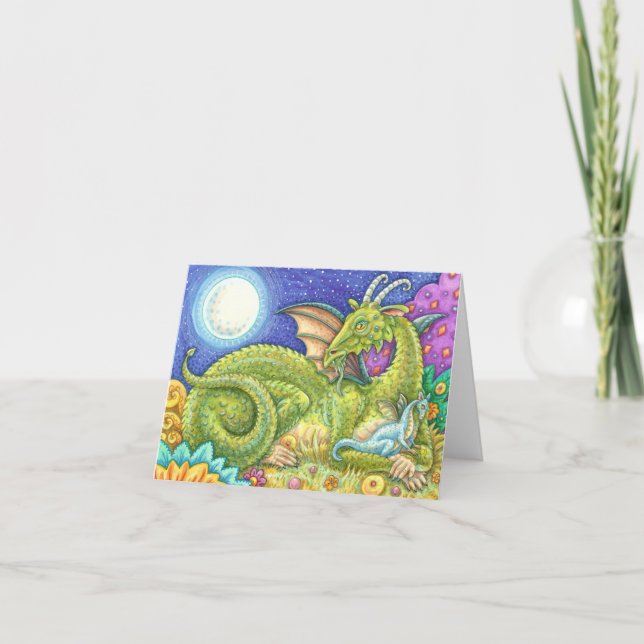 DRAGON FAMILY NEXT GENERATION WHIMSY FANTASY Blank Card (Front)