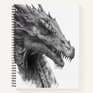 Dragon Fantasstic Wild Nature Animal Illustration Notebook