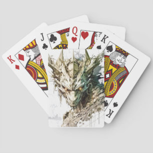 Dragon Fantasy Animal Painting Wildlife Outdoors Playing Cards