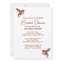  Dragon Fantasy Bridal Shower Invitation