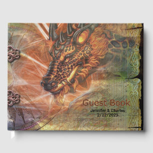 Dragon Fantasy Wedding Guest Book