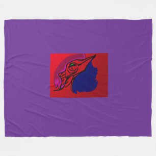 Dragon Fashionista Fleece Blanket