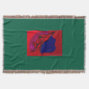 Dragon Fashionista Throw Blanket