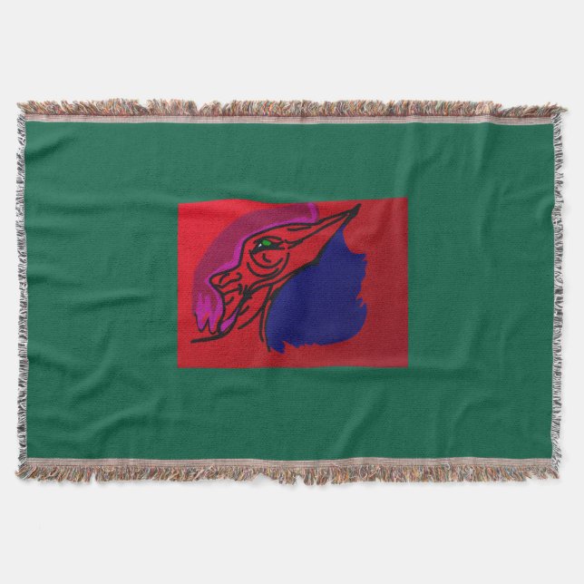 Dragon Fashionista Throw Blanket (Front)
