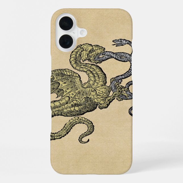 Dragon Fighting Snake iPhone Case (Back)