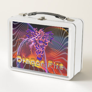 Dragon Fire Metal Lunch Box